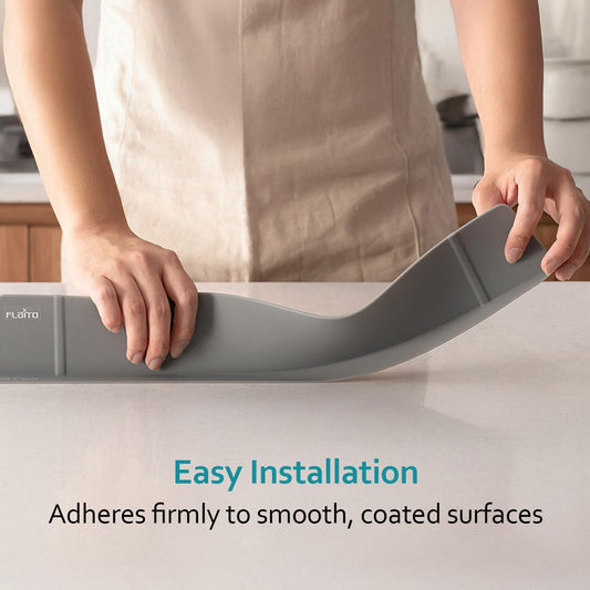 1 Pack Sink Splash Guard for Faucet, Kitchen Water Guard, Gray