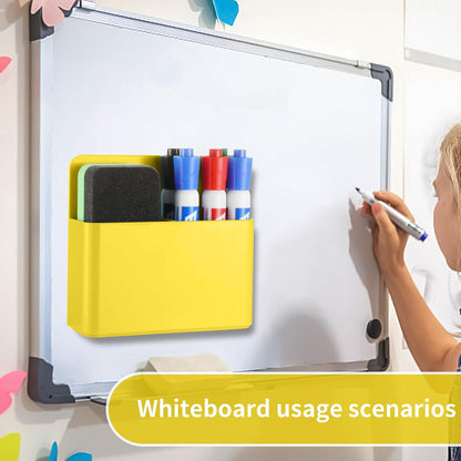 Camelmother 2Pcs Magnetic Dry Erase Marker Holder For Whiteboard Fridge | 2Slots Locker Accessories Teacher Classroom Must Haves Fridge magnets
