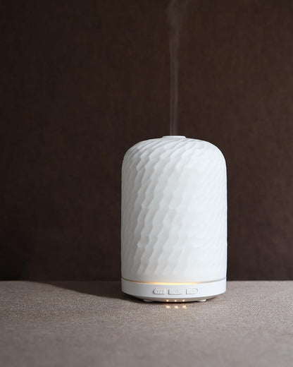 Essential Oil Diffuser - 2.4MHz Ultrasonic Glass Diffuser with Pulse/Continuous Mist & Night Light, Waterless Auto-Off, Silent Aromatherapy Diffuser for Home, Office, Yoga, Spa, Gifts & Home Decor.