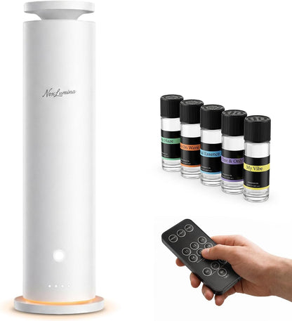 Waterless Diffuser Pro with 5 Scent Oils, Luxury Hotel-Class Essential Oil Diffuser Aromatherapy Machine with 1500 Sq Ft Cover, 6 Mist, 4.06Oz Air Diffusers for Home Large Room Hotel SPA