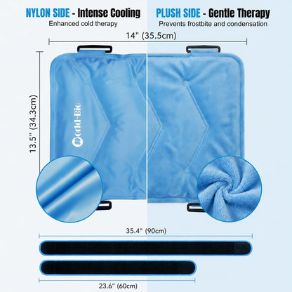 Neck and Shoulder Ice Pack for Pain Relief, Extra-Large Reusable Hot & Cold Gel Wrap, Therapy for Rotator Cuff, Muscle Spasms, Swelling, Surgery Recovery – Long-Lasting Cold Compress
