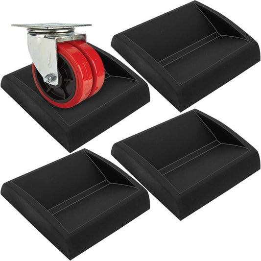 WELLGO Bed Stoppers & Furniture Cups 3"x3" - Premium Silicone Casters Furniture Wheel Stoppers fit All Wheels of Furniture, Sofa Bed Chairs-Made up of Solid Silicone Prevents Scratches
