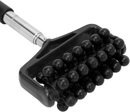 Ymiko Massage Stick for Men and Women – Telescopic Granular Body Roller for Neck, Back, Legs – Black