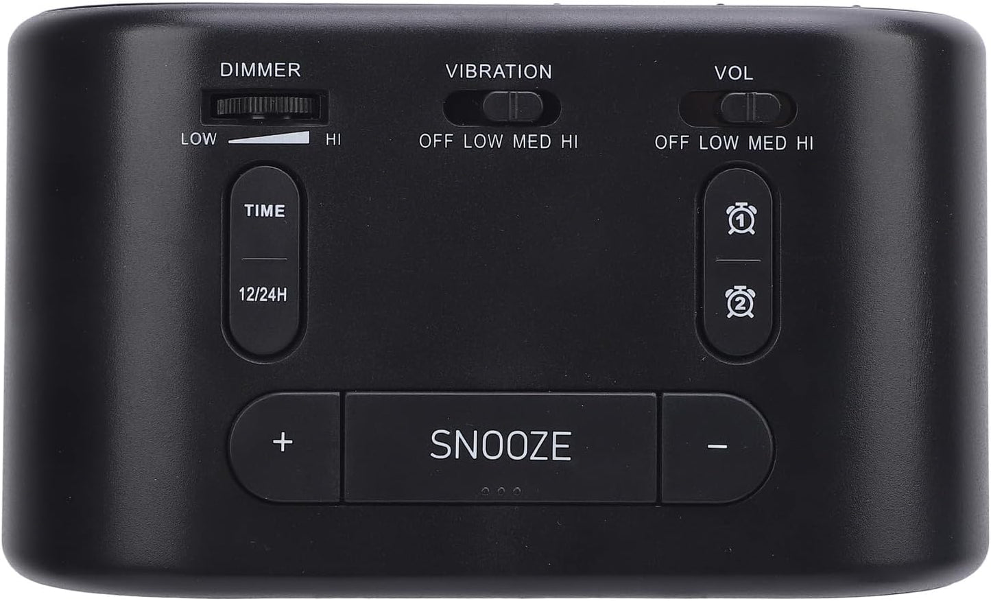 ZJchao Large Alarm Clock Bed Shaker Dual Vibrating Alarm Clock Heavy Sleepers