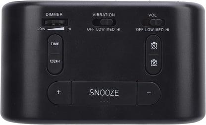 ZJchao Large Alarm Clock Bed Shaker Dual Vibrating Alarm Clock Heavy Sleepers