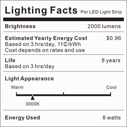 Dual Sensor Stair Light Strip, Double Motion Activated Sensor LED Strip Light for Stairway (Power Adapter (16.4FT Cable), Warm White 3000K (16.4FT White Light Strip))
