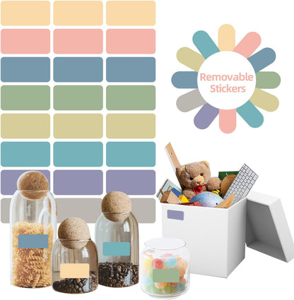 Removable Freezer Labels Stickers, 1 x 3 Inch Blank Removable Freezer Labels Food Storage Stickers, Date Label Waterproof Oil Resistant Easy Clean No Residue- 250 Sheets