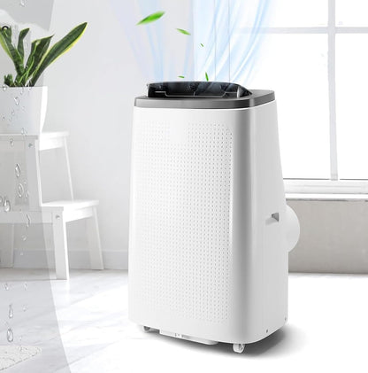 Garvee 14,000 BTU Portable Air Conditioner, 3-in-1 Portable AC for Rooms | Fast & Quiet Cooling for Rooms up to 750 Sq.Ft, Remote Control, LED Display Panel, Included Easy Install Window Kit