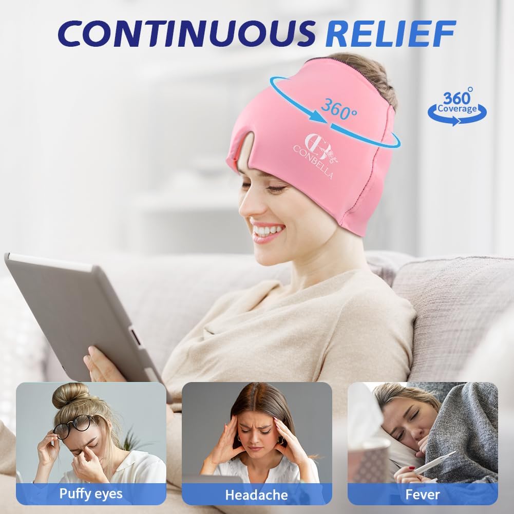 Migraine Relief Cap, Soothing Headache Ice Face Mask Products