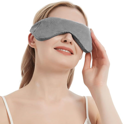Weighted Eye Pillow for Yoga, Moist Heat Mask for Dry Eyes(Pink)