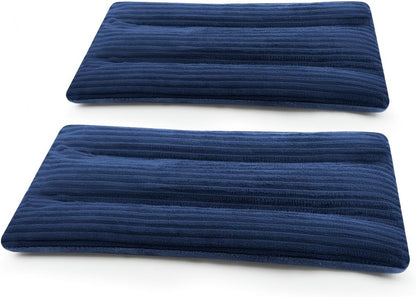 MORLIDEN Neck Heating Pad Microwavable for Shoulders, Warmer Wrap Microwave Heating Pad for Neck and Shoulders for Pain Relief (Navy Blue)