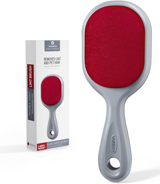 VASSON Double-Sided Lint Brushes for Clothes & Pet Hair Remover | Heavy-duty, Durable double-sided velvet quickly removes stubborn hair