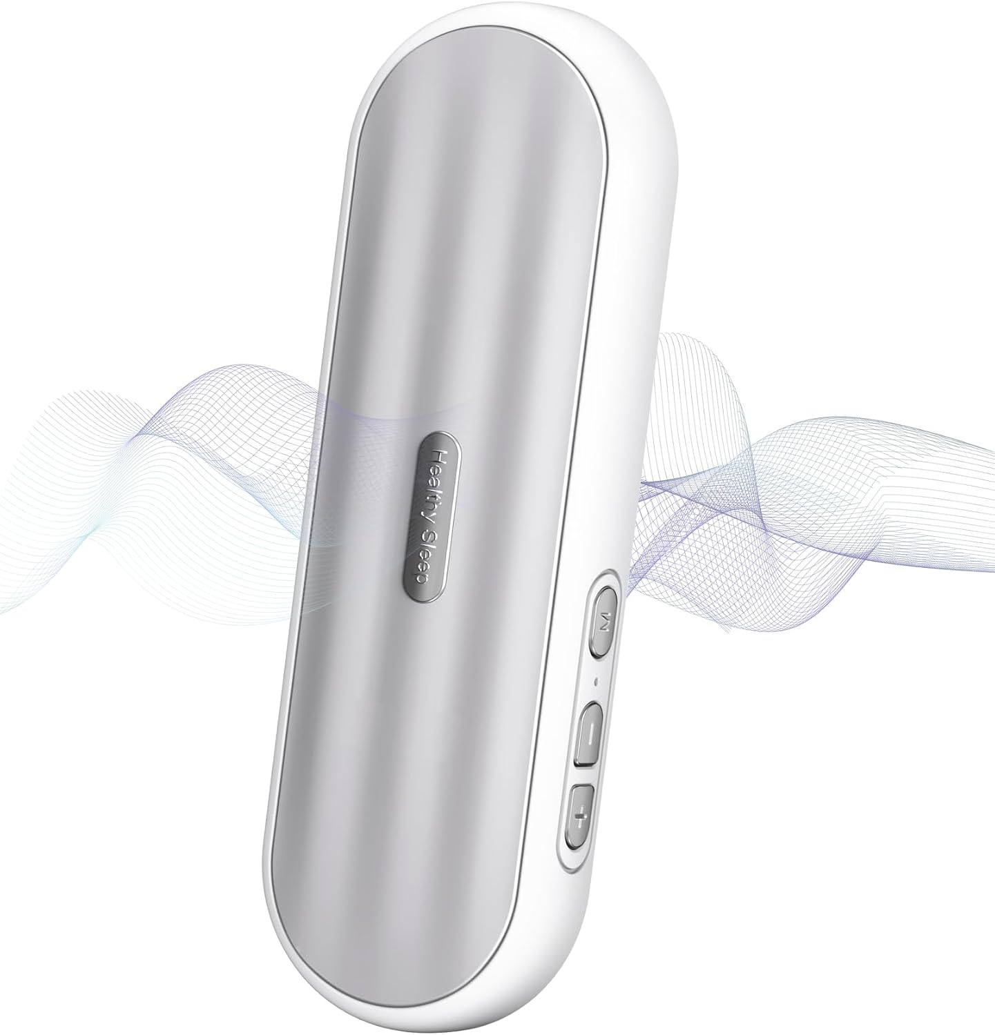 Private Bluetooth Speaker Under Pillow: Portable Bone Conduction Technology Sleep Aid with White Noise for Relaxation (White)