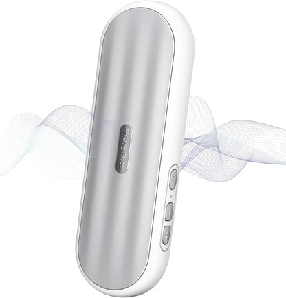 Private Bluetooth Speaker Under Pillow: Portable Bone Conduction Technology Sleep Aid with White Noise for Relaxation (White)
