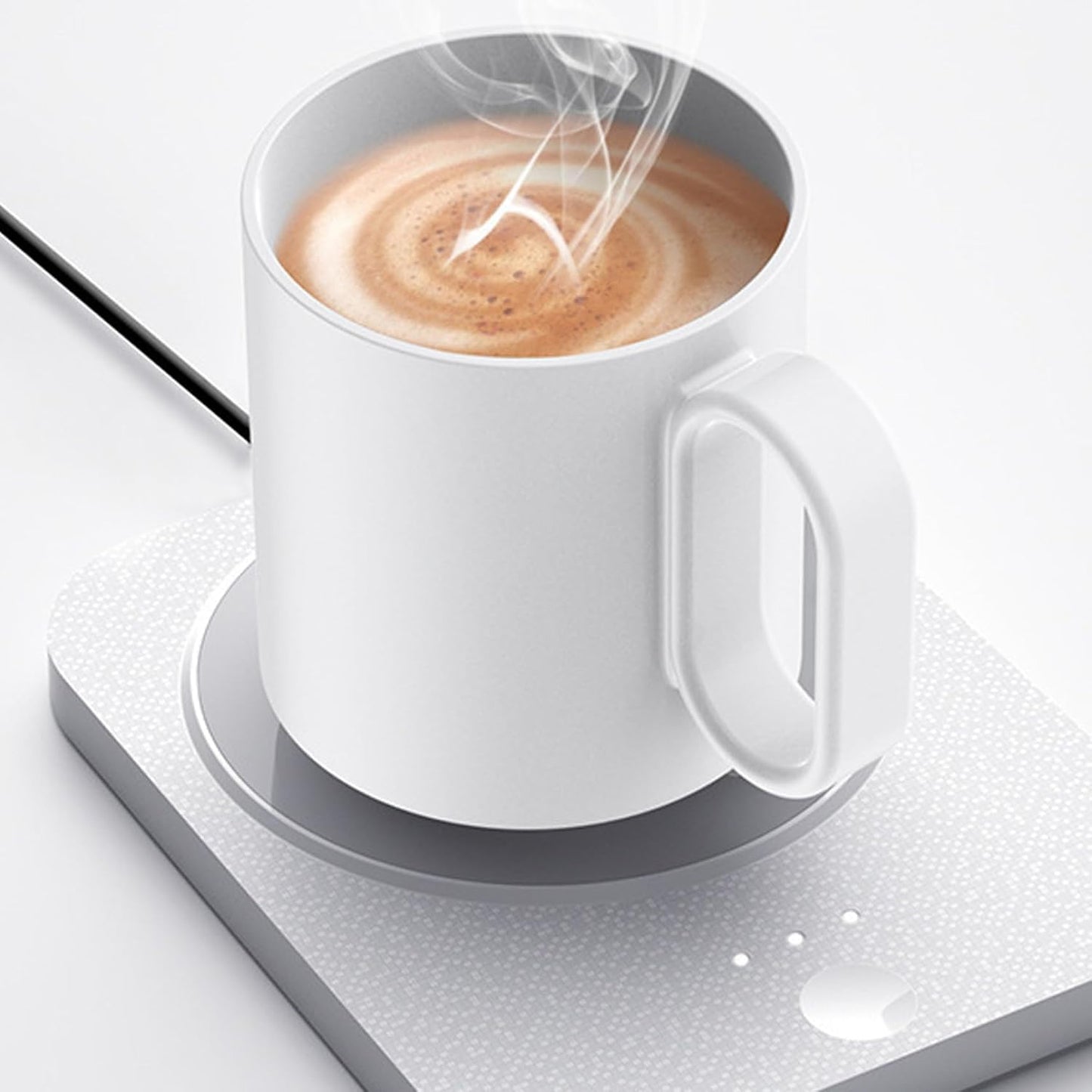 Electric Mug Warmer Smart Thermostat Coffee Mug Warmer for Desk with 3 Temperature Settings & 8h Auto Shut Off, for Coffee, Milk, Tea.