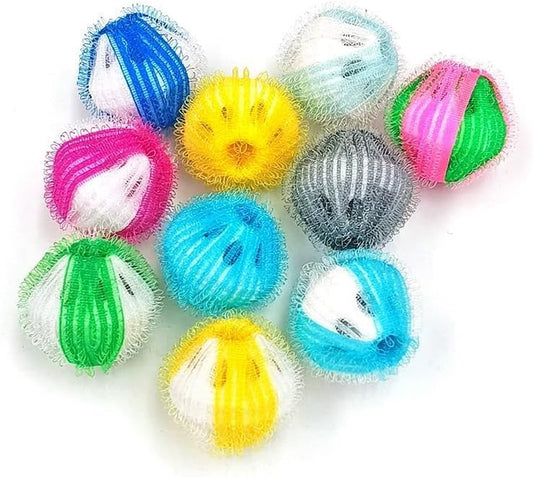 5 Pack Multicolor Hair Remover Laundry Balls, Reusable Pet Hair Catcher for Washing Machine and Dryer,for Clothing Dog Cat Pet Hair Remover for Laundry Lint Remover Washing Balls Dryer Balls