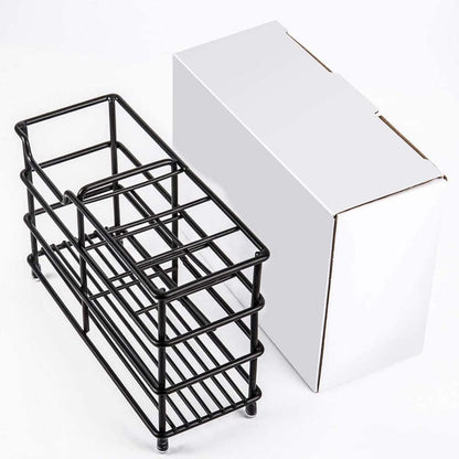 Toothbrush Holder for Bathrooms,Black | Stainless Steel 5 Slot