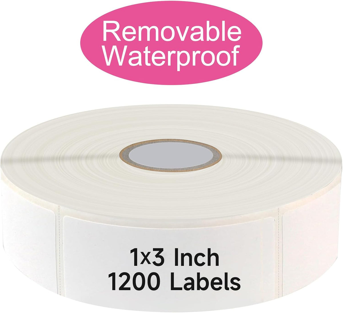 1200 Blank Removable Freezer Labels with Perforation Line for Easy Distribution and Use. Waterproof and Oil-Resistant, Suitable for Food Containers, Jars, and Kitchen Organization.(1 "x 3")