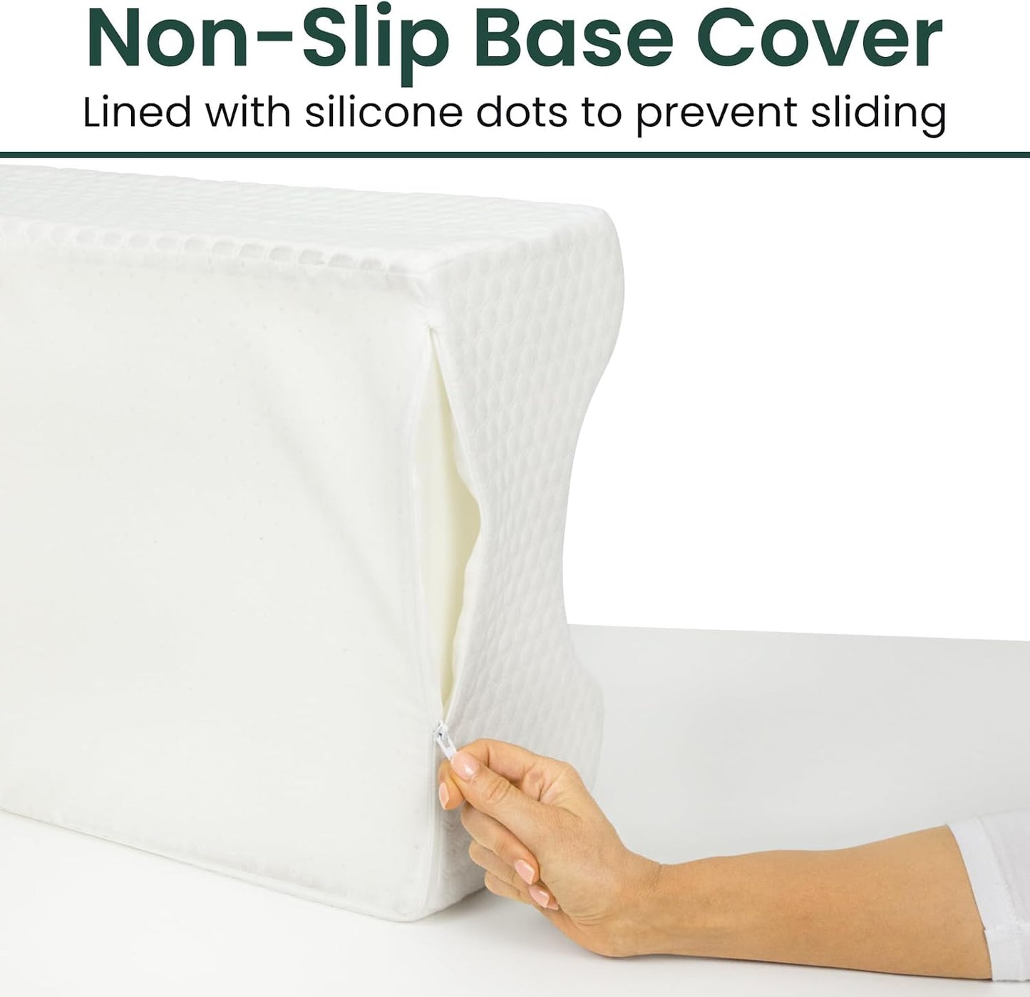 Xtra-Comfort Leg Elevation Pillow- Leg Wedge for Knee, Swelling, Elevation, After Surgery Must Haves - Post Surgery, Knee Pain Relief - Breathable for Knee, Ankle and Foot - Improve Blood Circulation | After Surgery Must Haves - Post Surgery, Knee Pain