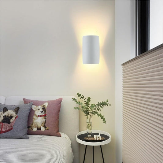 Modern Metal Vanity Wall Mount Light Fixtures Creative Rotatable Hallway Wall Lamps & Sconces G4 Warm Light Mirror Bedroom Wall Sconces for Bedroom Bedside Headboard Living Room T-155(Bianco)