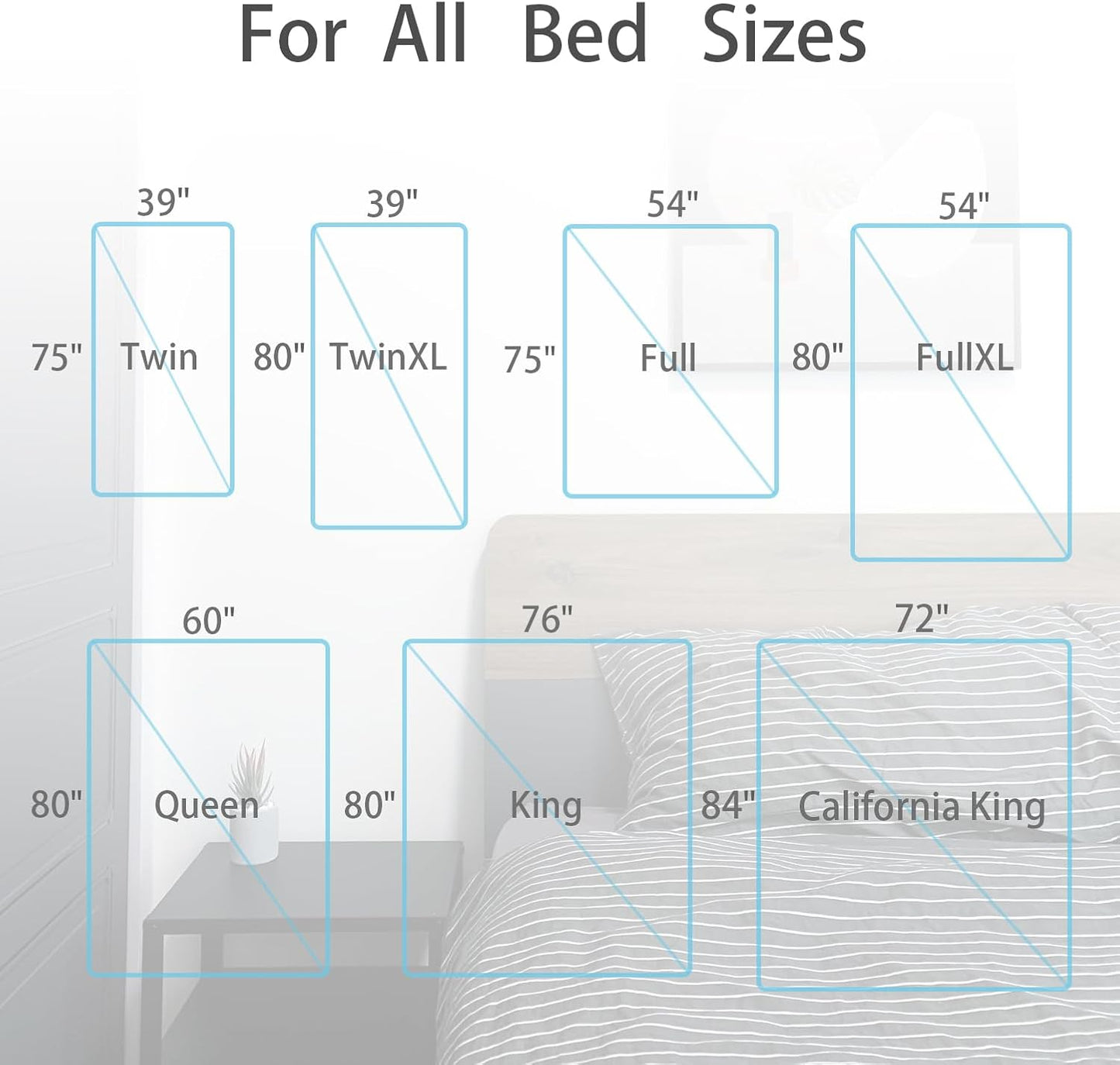 Bed Sheet Straps/Fitted Sheet Holders for Corners - Keep Your Bed Sheets Firm & Tight with Premium Bed Scrunchies, Sheet Clips White-2Pack