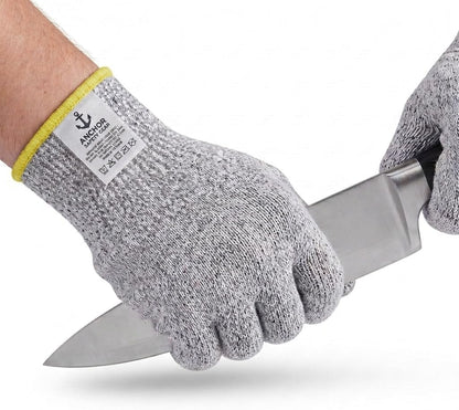 ASG Premium ANSI A5 Cut Resistant Gloves, Food Grade HPPE,Mandoline & Oyster Shucking, Kitchen Safety Gloves for Chefs