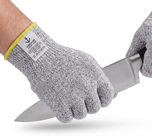 ASG Premium ANSI A5 Cut Resistant Gloves, Food Grade HPPE,Mandoline & Oyster Shucking, Kitchen Safety Gloves for Chefs