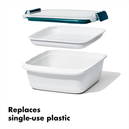 OXO Good Grips Prep and Go Container With Colander - Ocean Blue