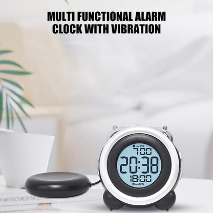 Vibrating Alarm Clock for Heavy Sleepers, Loud Alarm Clocks with Multiple Alarms Customizable Setting, Digital Alarm Clocks for Bedrooms, Extreme Bed Shaker Alarm Clock for Deeply Sleeper ﻿