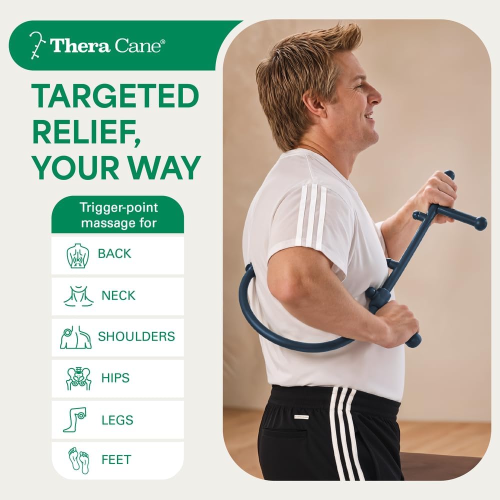 Thera Cane MAX Trigger Point Massager (Blue)