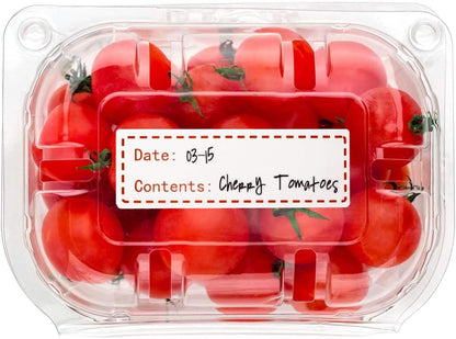 300pcs Removable Freezer Labels, 1 x 2 Inch Food Labels to Write on Food Storage Stickers Date Label, Waterproof Oil Resistant Canning Labels Jar Labels Freezer Paper Label, Clean Leaves No Residue