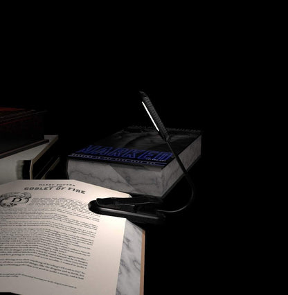 PERFECTDAY USB Rechargeable Book Light, 12 LED Reading Lamp with 3 Brightness Levels, Eye-Friendly Night Light for Reading