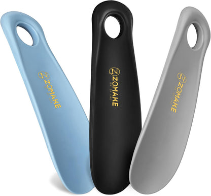 ZOMAKE Plastic Shoe Horn for Kids Men Women,Travel Small ShoeHorn Size,Portable Shoe Spoon Boot Horn Helper 7.3"