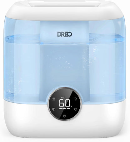 DREO 6L Humidifiers for Bedroom, 60H Runtime, 28 dB Quiet, HM524, Black
