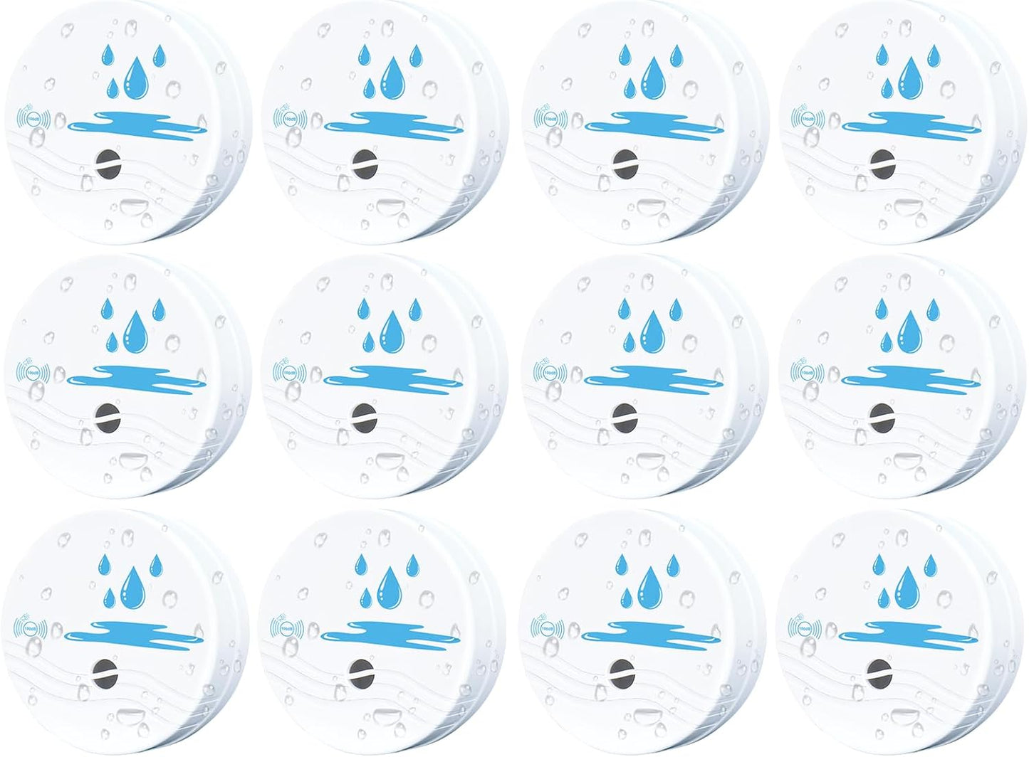 5 Pack Water Leak Detectors for Home | Water Sensor Alarm Leak Detector, 100dB, Waterproof, Kitchens, Bathrooms, Laundries, Sinks, Basements, Battery Included