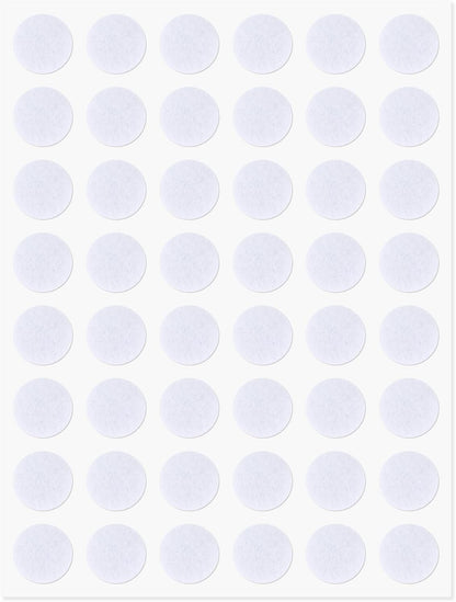 48 Pcs Felt Pads for Cabinet Door, 1/2in White Round Quite Cabinet Pads Bumpers Self Adhesive Felt Furniture Pad for Kitchen Furniture Floor Drawers Table Chair Leg Protector