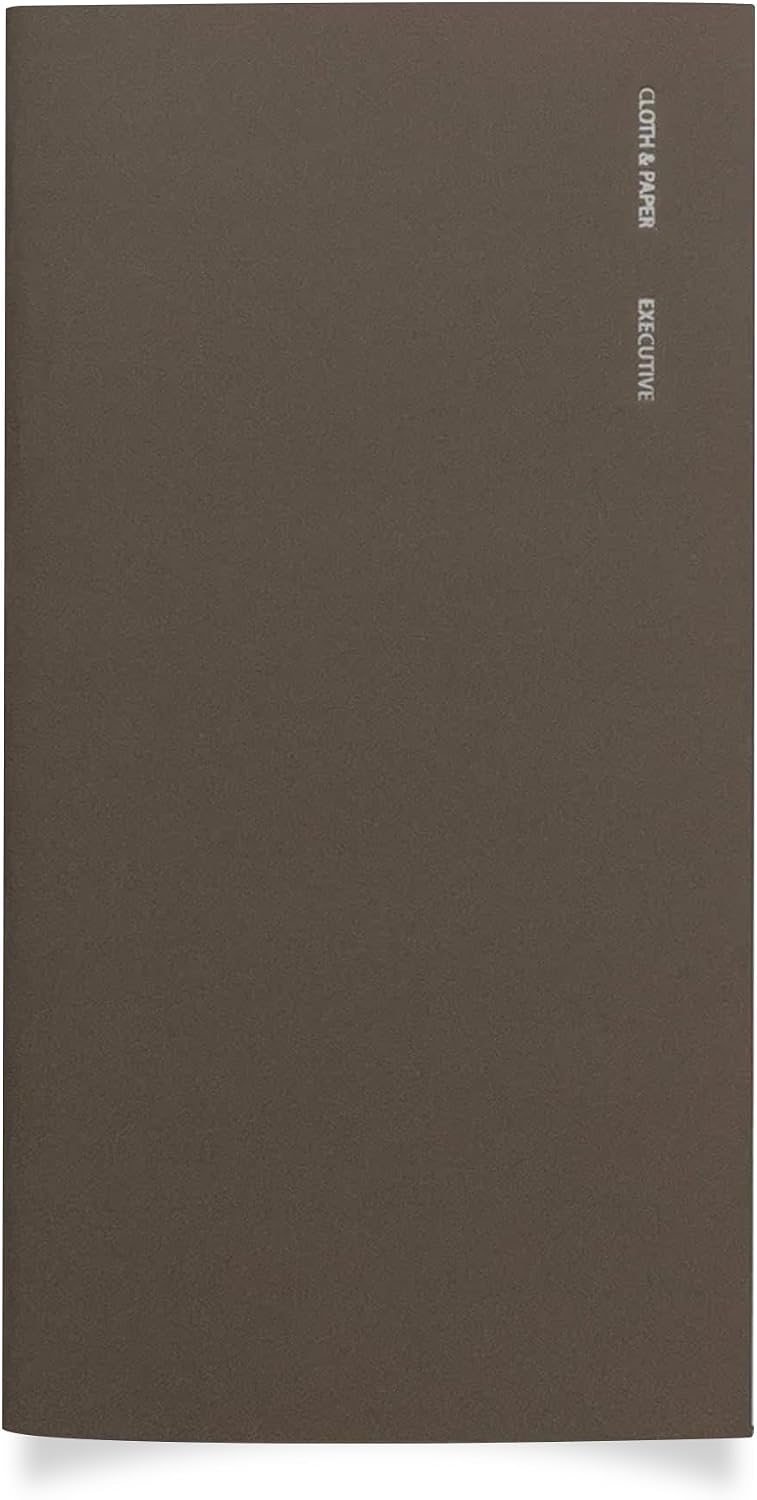 Cloth & Paper Travel Notebook | Daily Wellness Planner – Smoked Salt | Pocket Plus Wellness Planner 3.2" x 6" | Habit Tracker & Self Care Journal for Goals, Gratitude & Reflection – Soft Touch Cover