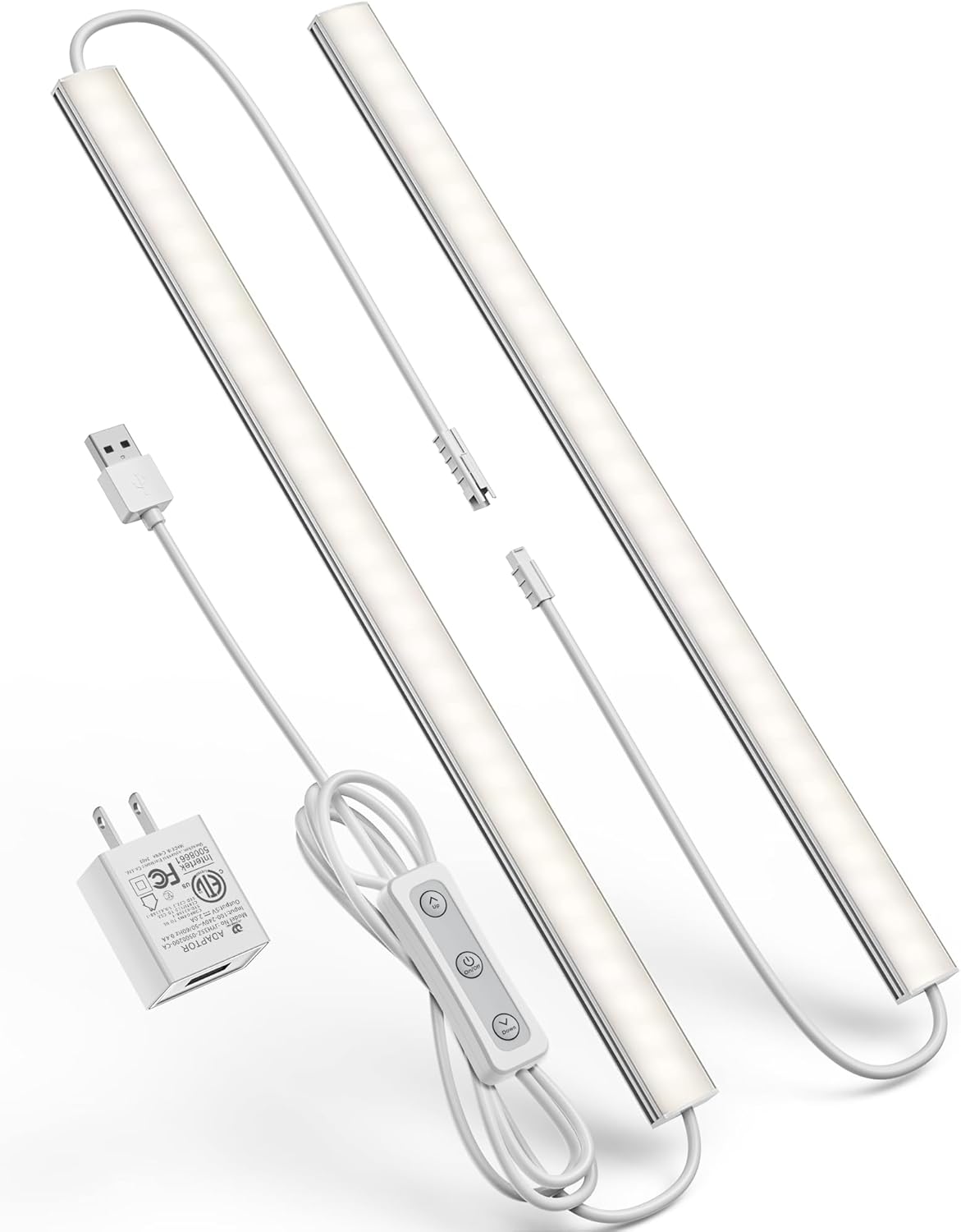 Motion Sensor Dimmable Under Cabinet Lighting, 6000K 12-inch 2 Pack