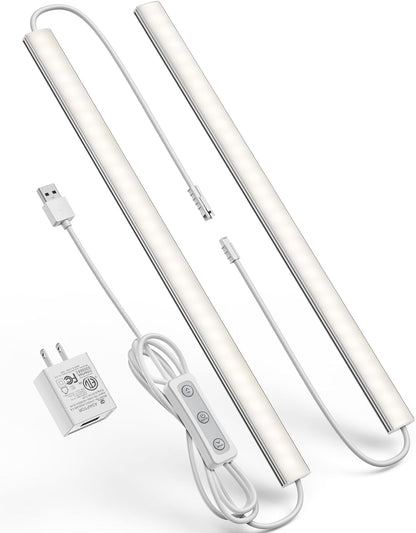Motion Sensor Dimmable Under Cabinet Lighting, 6000K 12-inch 2 Pack