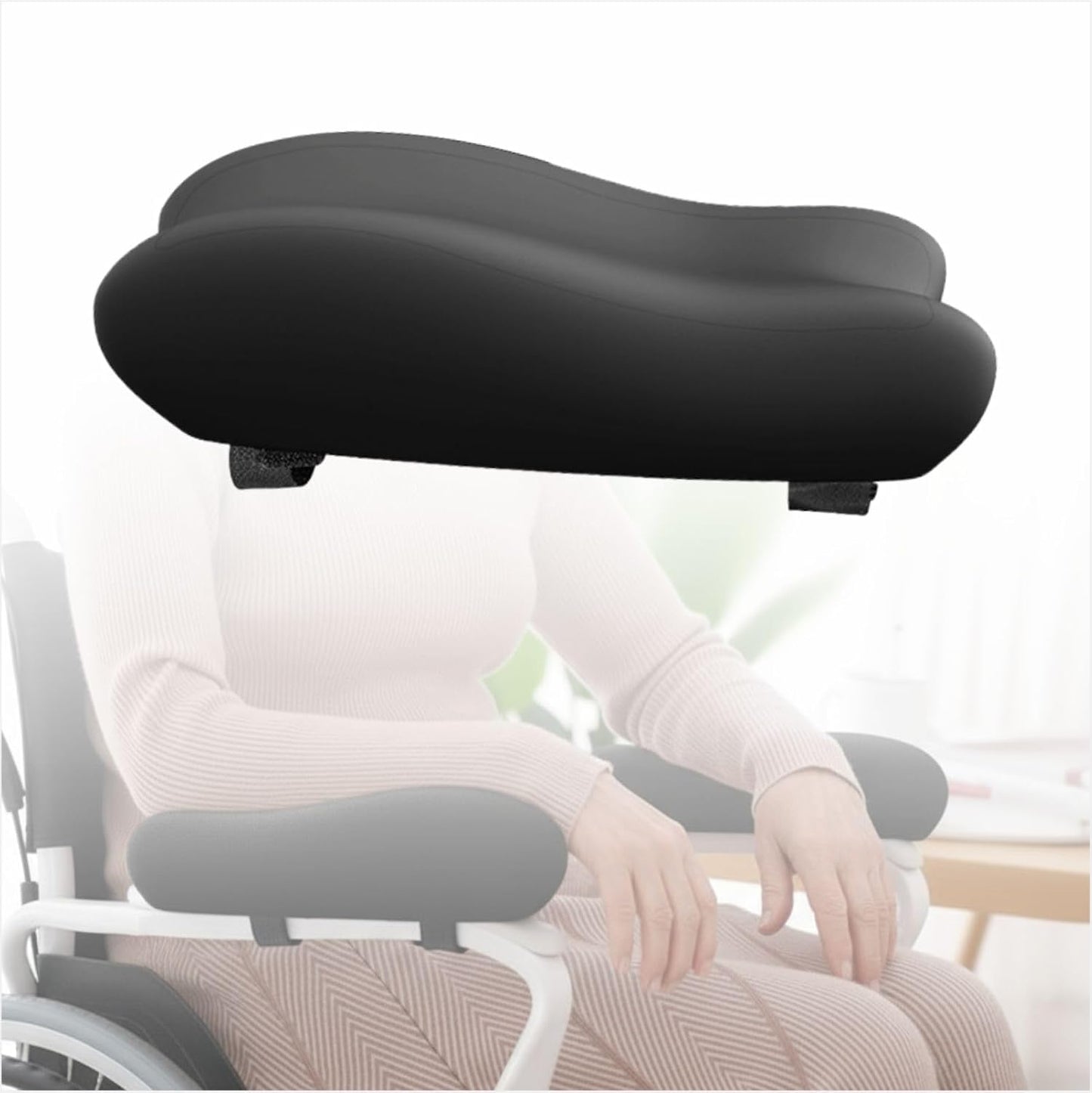 EDWERD Elderly Wheelchair Armrest Pad - Mobility Scooter Elbow Pillow Tray Soft Cushion Memory Foam Arm Stabilizer Accessories, 1PCS