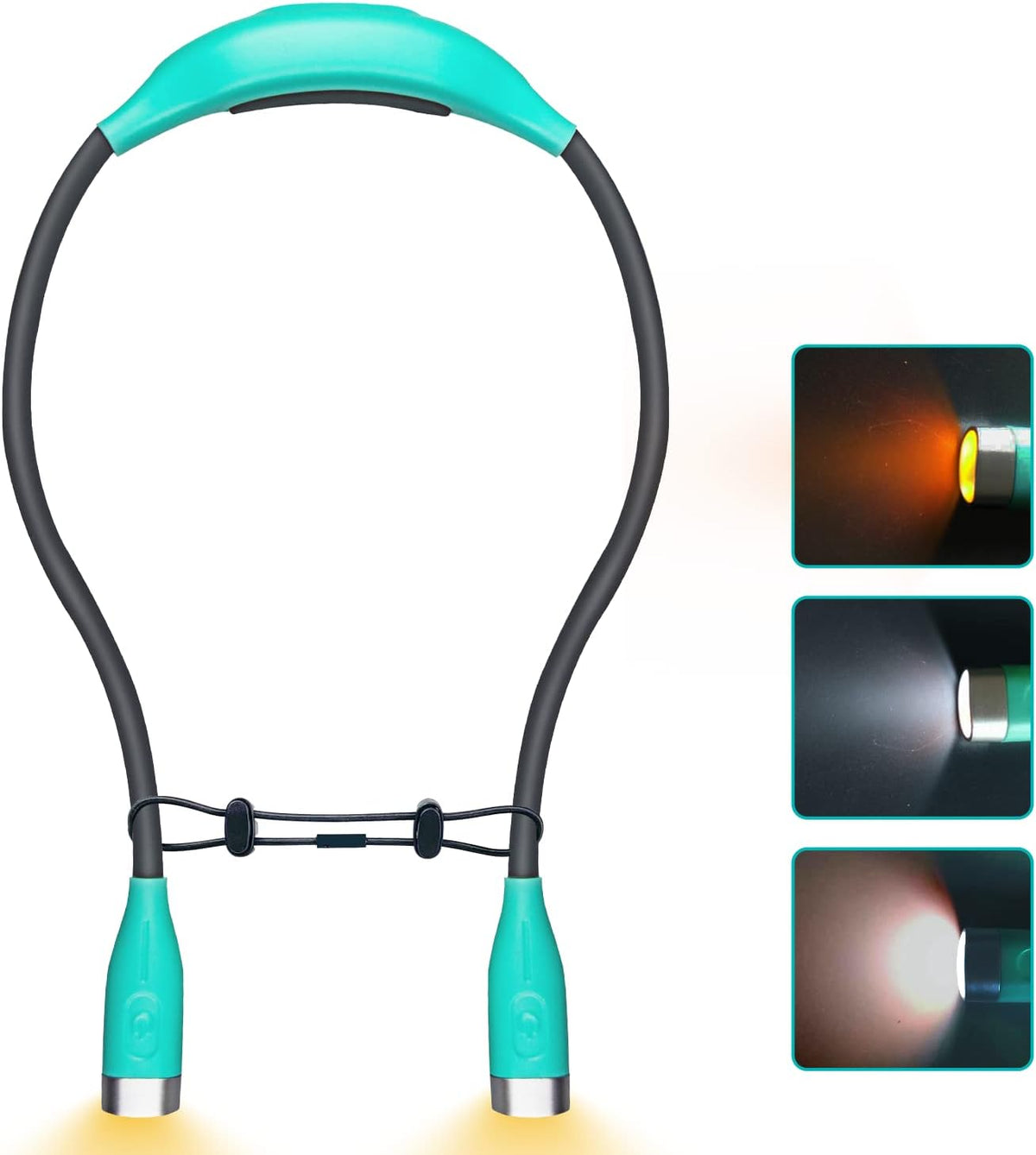 Neck Reading Light, Book Light for Reading in Bed, LED Reading Light with 3 Colors, 3 Brightness Levels, USB Rechargeable Hands Free Reading Lamp for Reader Knitting Camping Repairing Green