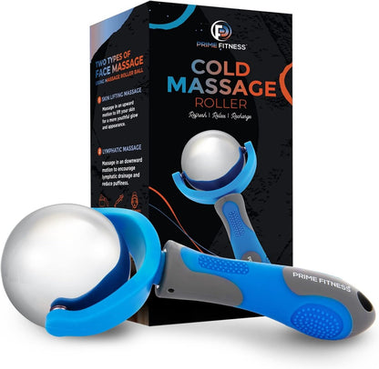 Cold Massage Roller Ball | Cold Therapy | Ice Roller Ball with Handle | cryo Stick | Relieve Muscle Pain (Green)