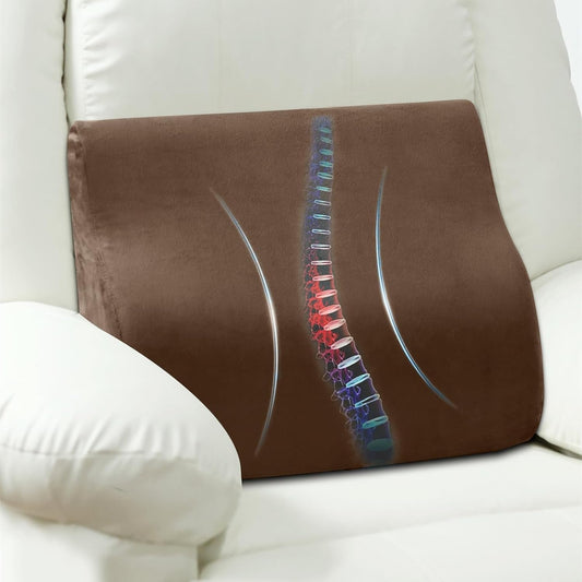 Lumbar Support Pillow for Recliner and Couch, Ergonomic Back Support Pillow