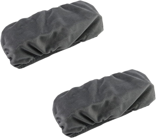 Office Chair Armrest Pads Covers Cushions Slipcovers (Dark Grey)