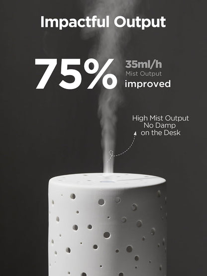 InnoGear 150ml Ceramic Essential Oil Diffuser, Diffusers for Home, White