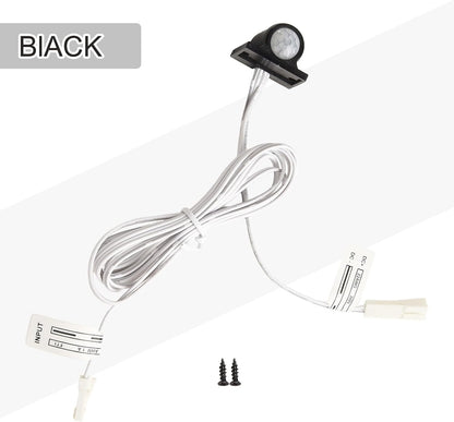 Infrared Motion Sensor Switch for 12V Light Strip, Auto On/Off for Stair, Corridor and Attic Lighting (Black)