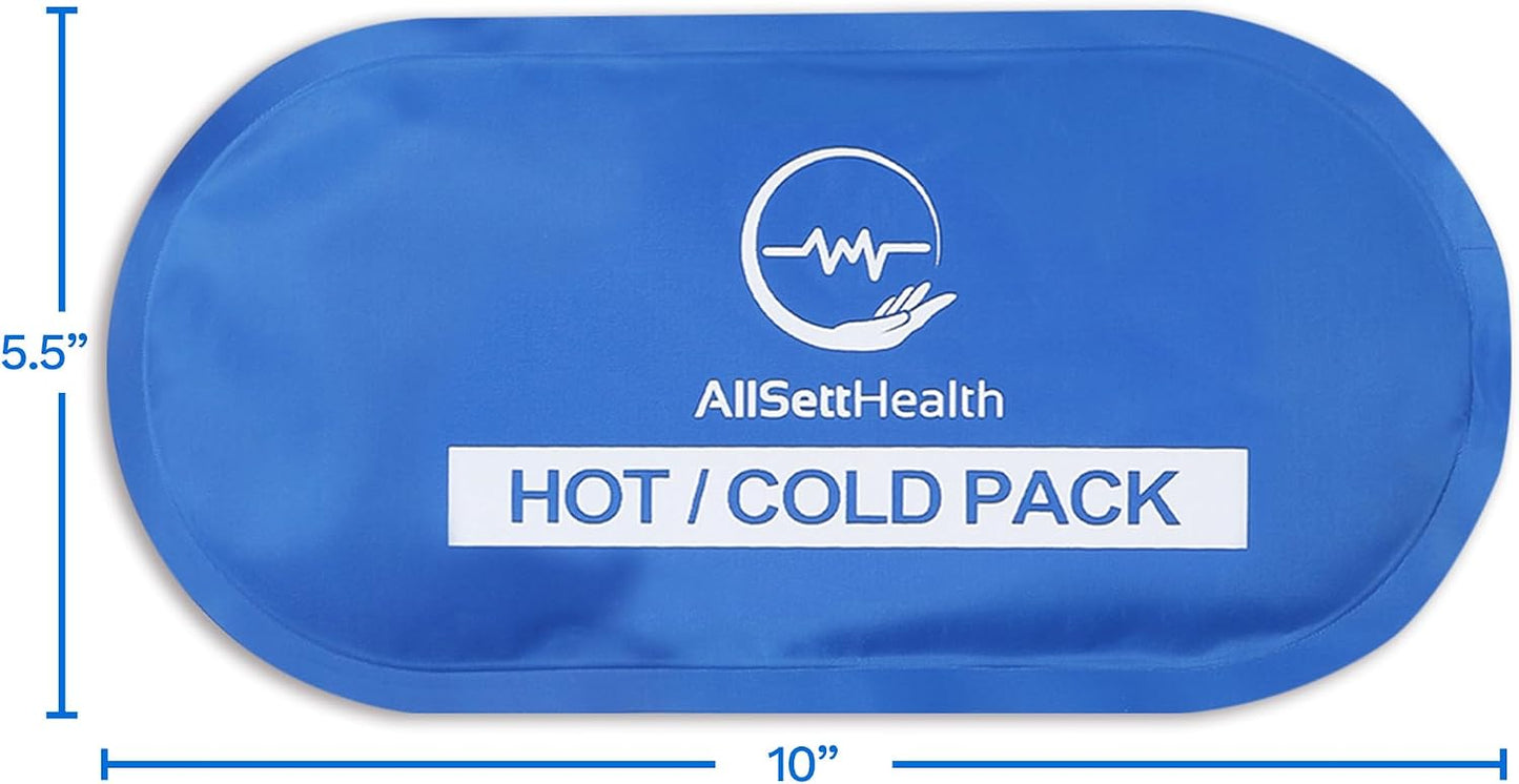 Neck Ice Pack Wrap with 2 Reusable Gel Ice Packs, Flexible Ice Wrap for Neck, Shoulders, Knees, Wrists, Soft Cooling Towel Compress for Post Surgery, Tonsillectomy, Migraine, Sore Muscle Pain Relief