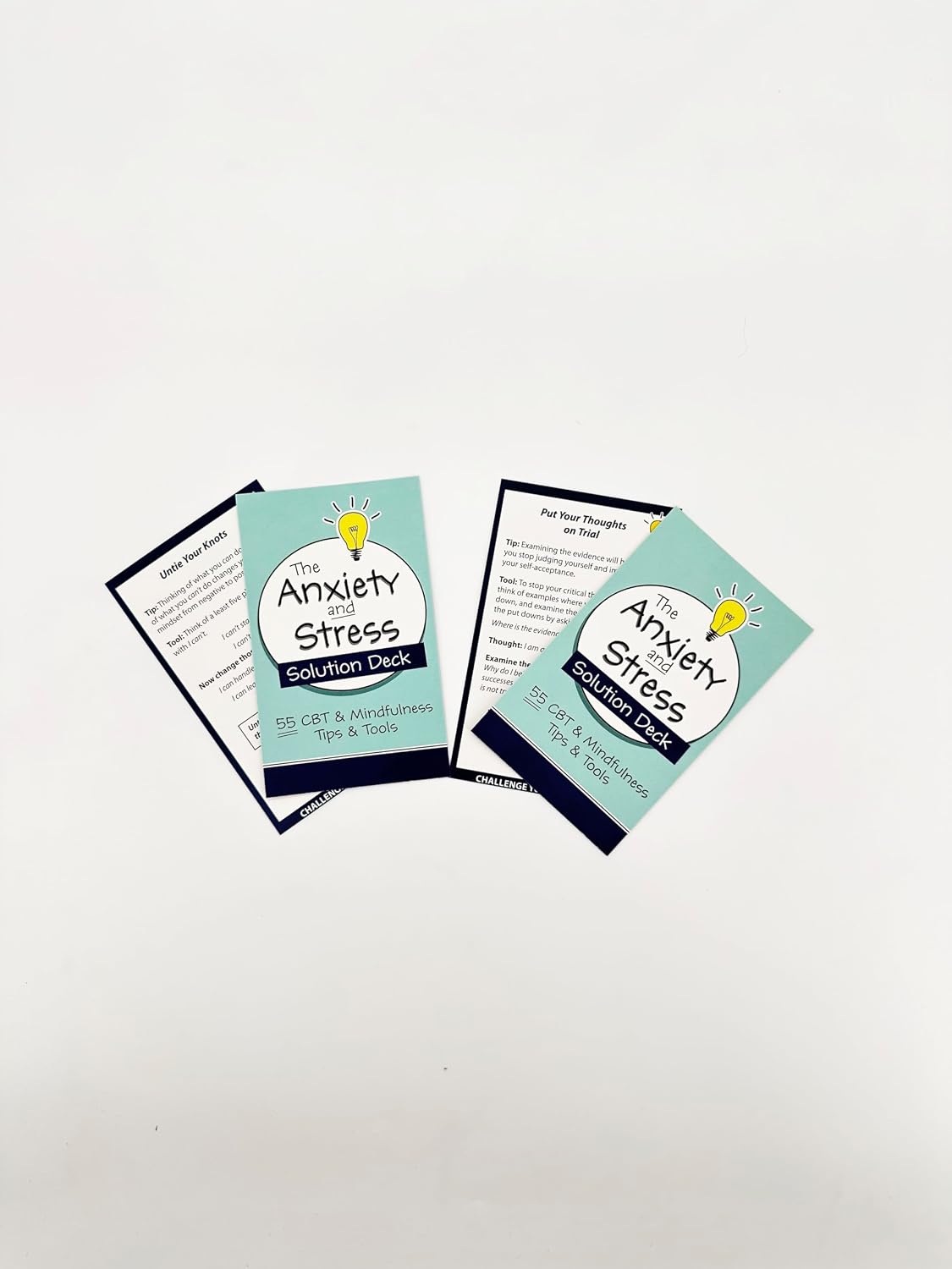 The Anxiety and Stress Solution Deck: 55 CBT & Mindfulness Tips & Tools