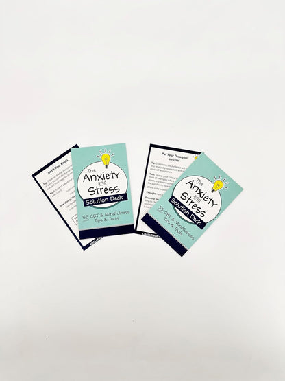 The Anxiety and Stress Solution Deck: 55 CBT & Mindfulness Tips & Tools