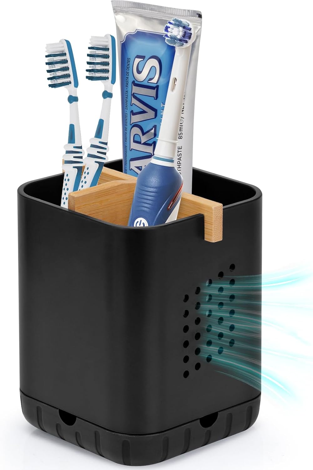 Boperzi Toothbrush Holders, Kids Toothbrush Holder with Drainage, Detachable Anti-Slip Electric Toothbrush Holder, Toothpaste Organizer Storage Caddy for Bathroom Countertop, Shower, Kitchen, Vanity